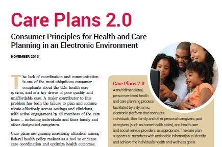 Literature Review! Consumer Partnership for ehealth (CPeH), (2013, November). Care Plans 2.0; Consumer Principles for Health and Care Planning in an Electronic Environment. http:// www.