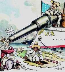 The Roosevelt Corollary to the Monroe Doctrine: 1905 Chronic wrongdoing may in America, as elsewhere, ultimately require intervention by some civilized nation, and in the Western Hemisphere the