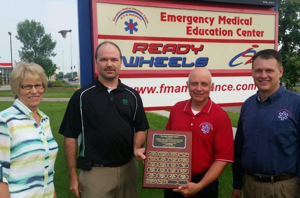 This award is given annually to an EMS provider for outstanding dedication and service.