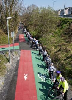 It has been extraordinarily successful in promoting walking and cycling in the town and its environs.