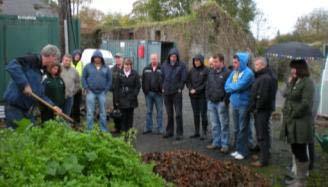 Section of the audience who attended the composting and wildlife gardening workshop in Bangor Erris.