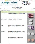 Development of a personal medication care plan with patient