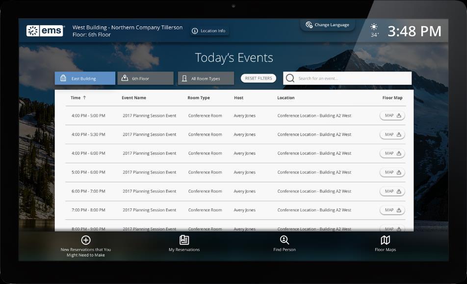 Use Case: Conference Center Generally are read-only displays Corporate