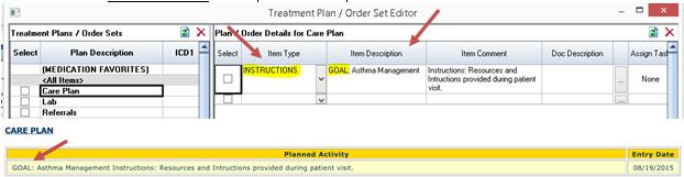 Recording Referrals: Use the Treatment Plan Item Type called REFERRAL for all patient referrals VII.