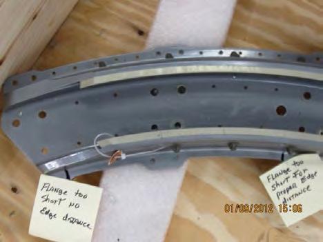 Finding In another instance, we reviewed a DLA Aviation quality assurance specialist s investigation of an Air Force PQDR for deficient C-5A Flap Assemblies, shown in Figure 4, which DLA sold for