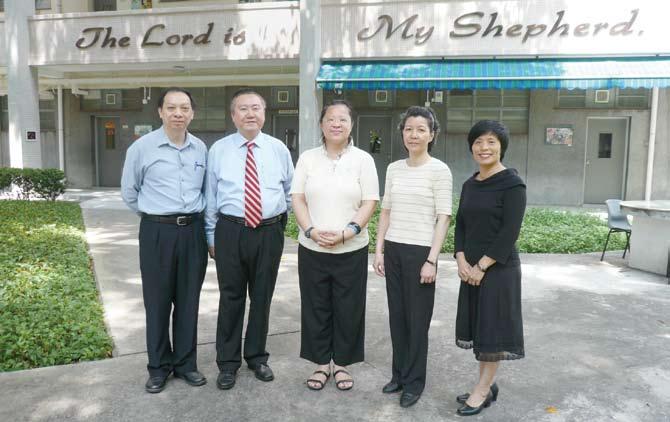 Secondary Section From left to right Mr. Yueng Shun Ki Rev. Chua Allan Ms.