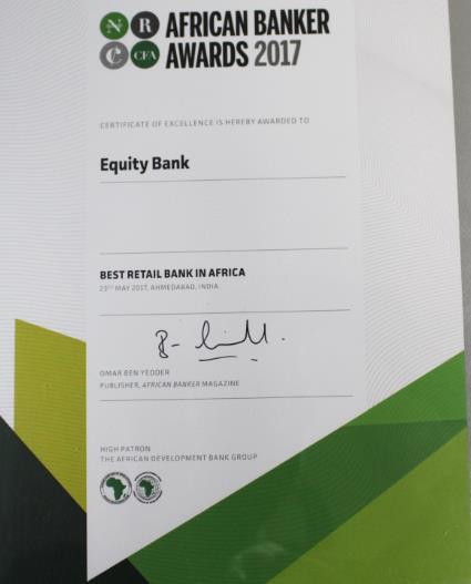 in Kenya Best CSR East Africa Equity Bank CEO, Dr