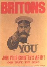 Britain - 1915 On 5 August 1914 - the day that he took over as Minister for War - Field Marshal Earl Kitchener of Khartoum issued orders for the expansion of the army.