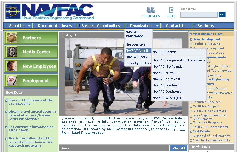 Questions? Learn more about NAVFAC 1. Visit our webpage @ www.navfac.navy.mil 2. Go to Organization Tab 3.