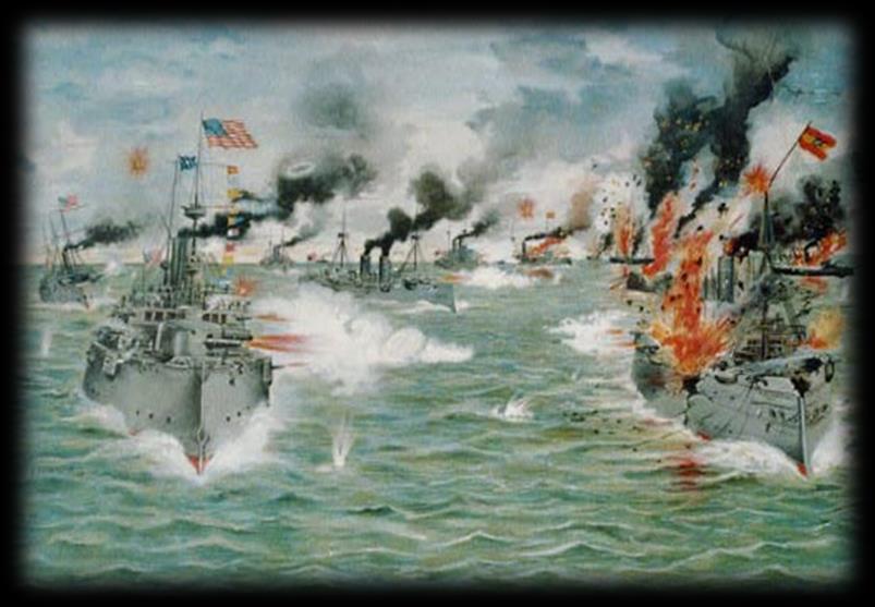 Seizing the Philippines: o On May 1, 1898, Commodore George Dewey led the fleet into Manila Harbor, quickly destroyed the aging Spanish fleet, and forced the Spanish government