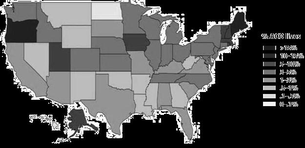 Map on Penetra)on Across U.S.
