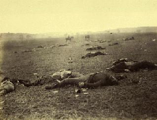 Union and Confederate dead,