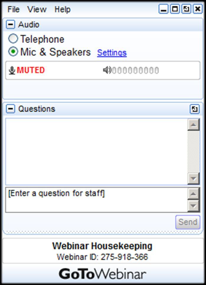 Mic & Speakers to use VoIP Choose Telephone