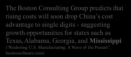 suggesting growth opportunities for states such as Texas, Alabama, Georgia, and