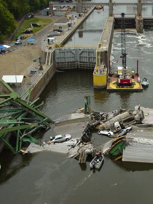 Multiple Jurisdictions Federally funded bridge Owned and maintained by MnDOT/State of Minnesota Fell into river