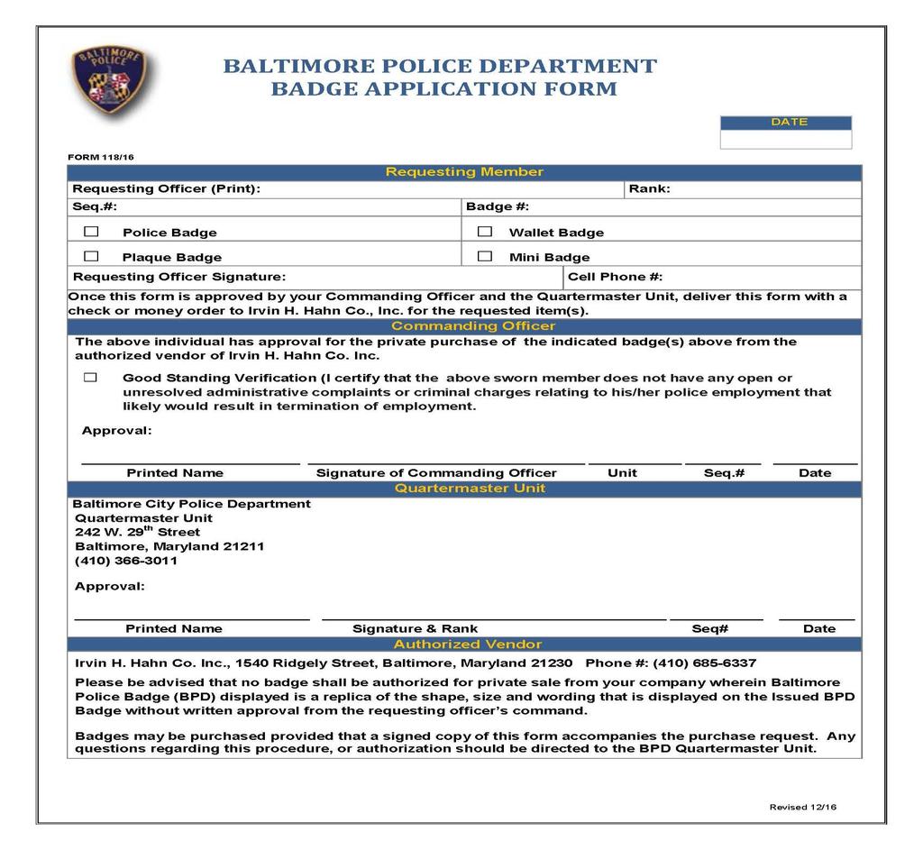 Policy 1501 POLICE BADGES Page 7 of 8