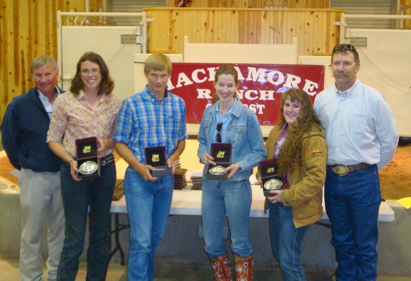 First Place Senior Team Range Evaluation Contest: L to R: Front Row: Kendall County 4-H Dr.