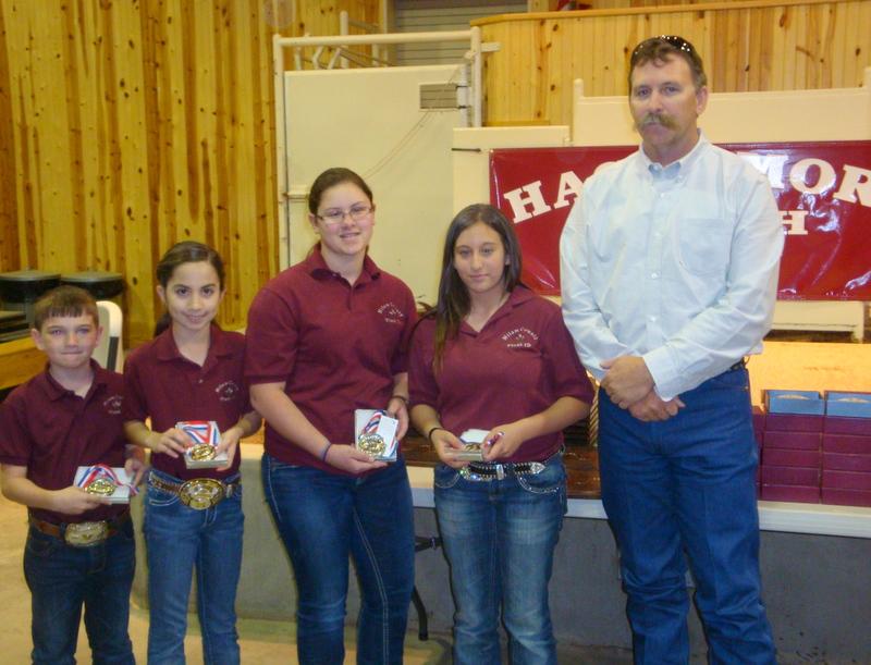 Second Place Junior Team Range and Pasture Plant Identification Contest: L to R: Milam County 4-H -- J.W.