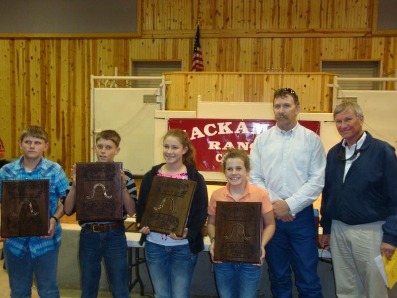 Third Place Junior Team Range and Pasture Plant Identification Contest: L to R: Kerr County 4-H -- Jacob Casey, Chris Casey, Makayla Waiser, Cameron