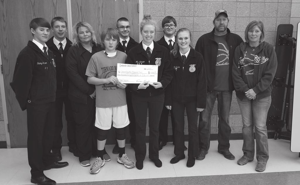 February 2018 FFA Newsletter 11 Chapter Steps Up to Help Grieving Family On October 23, 2017, the small community of Centerville, SD suffered an unimaginable tragedy.