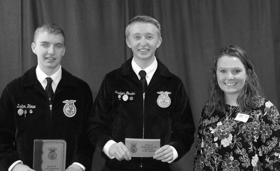 February 2018 FFA Newsletter 7 The Junior Conduct of Meetings event is designed for high school freshmen to present a mock FFA meeting.