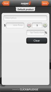 E. Click Default Settings to set up the primary item you are selling.
