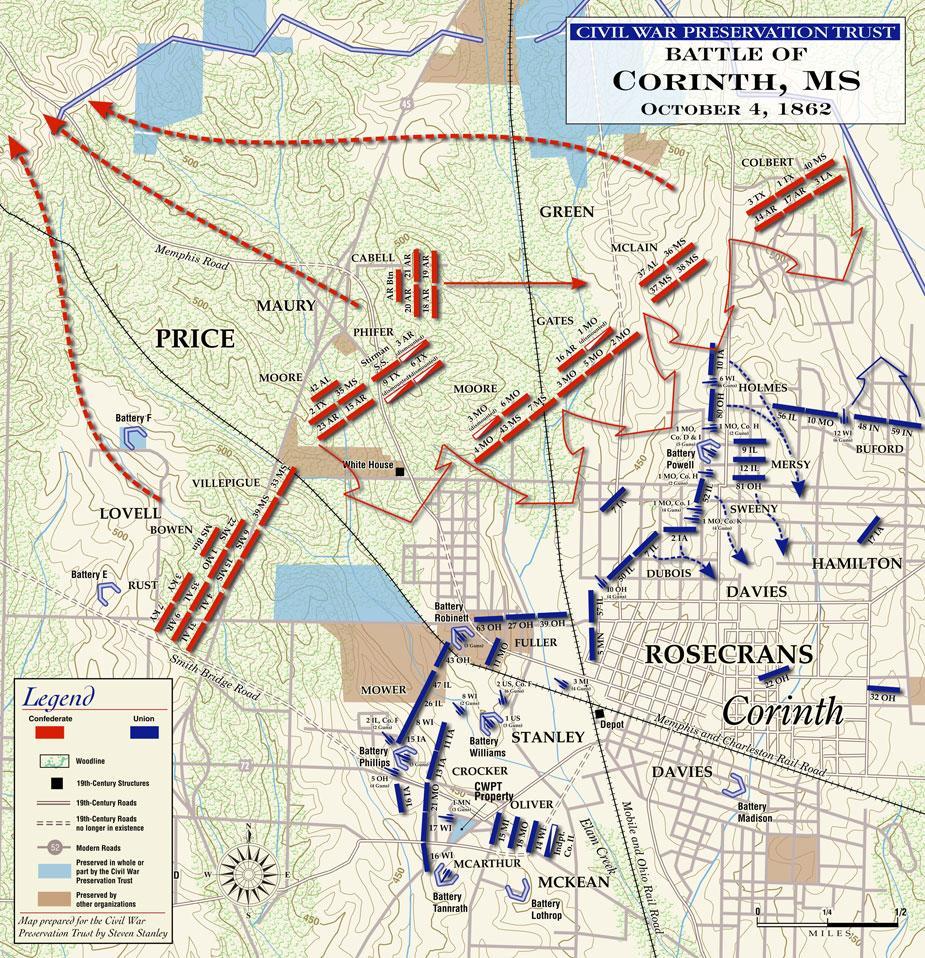 Courtesy of the Civil War Trust, www.civilwartrust.org. The regiment remained stationed near Corinth, MS until April 1863.
