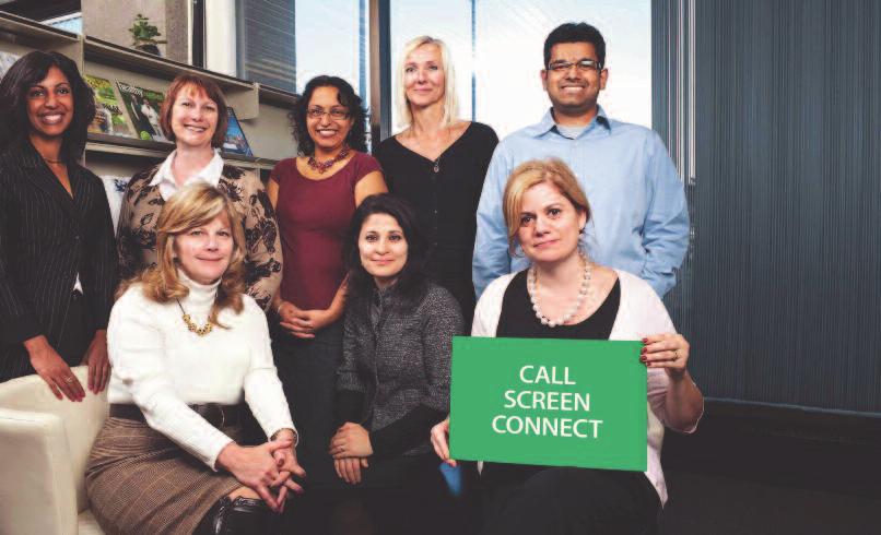 Committee committed to Call, Screen and Connect. Liz Cameron, standing, second-left, with Organ and Tissue Donation Committee Is every patient s family asked about donation? No.