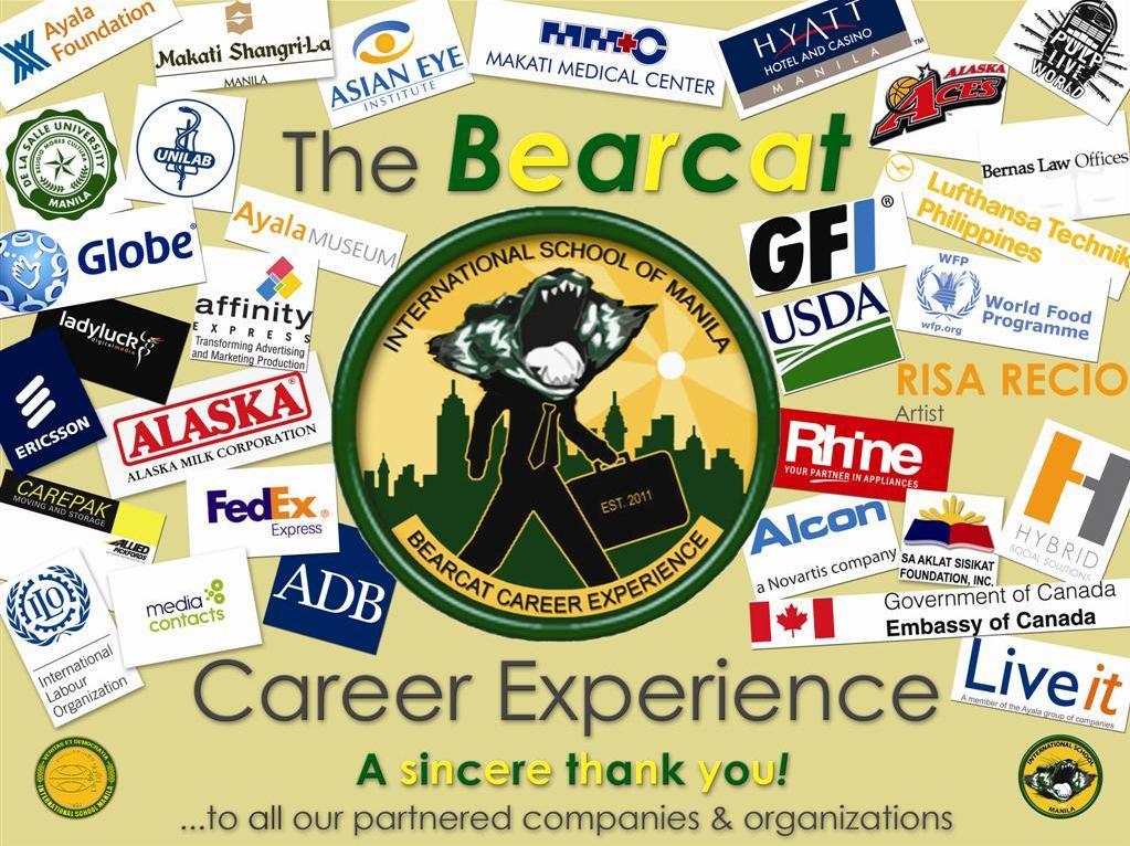 FROM THE COUNSELING OFFICE: OFFICE: The Bearcat Career Experience is BACK!