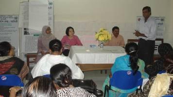 model unions, 5 new unions organised a participatory Action Planning Meeting in December with the attendance of selected community members, NGO workers, Union parishad members, and GoB care providers.