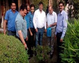 K P Singh Director Operations along with Company officials