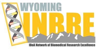 WYOMING INBRE WYOMING COMMUNITY COLLEGE Scaled Participatory Research and Education Model/ STEM Seed Grants- Year 4 DATE: April 6, 2018 TO: Wyoming Community College faculty FROM: R.