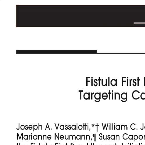 Fistula First