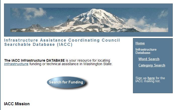 IACC Infrastructure Database for
