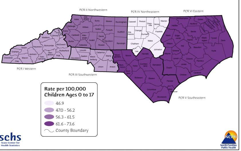 2016 Child Death Rate by