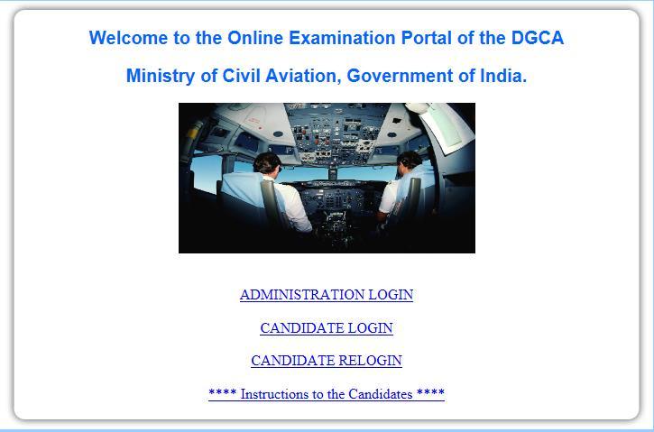 Part I: Section A Guidelines to candidates Appearing for Pilot License Examination - ONLINE (Computer Based) GUIDELINES FOR THE ONLINE TEST This document details the Instructions and Procedures to be