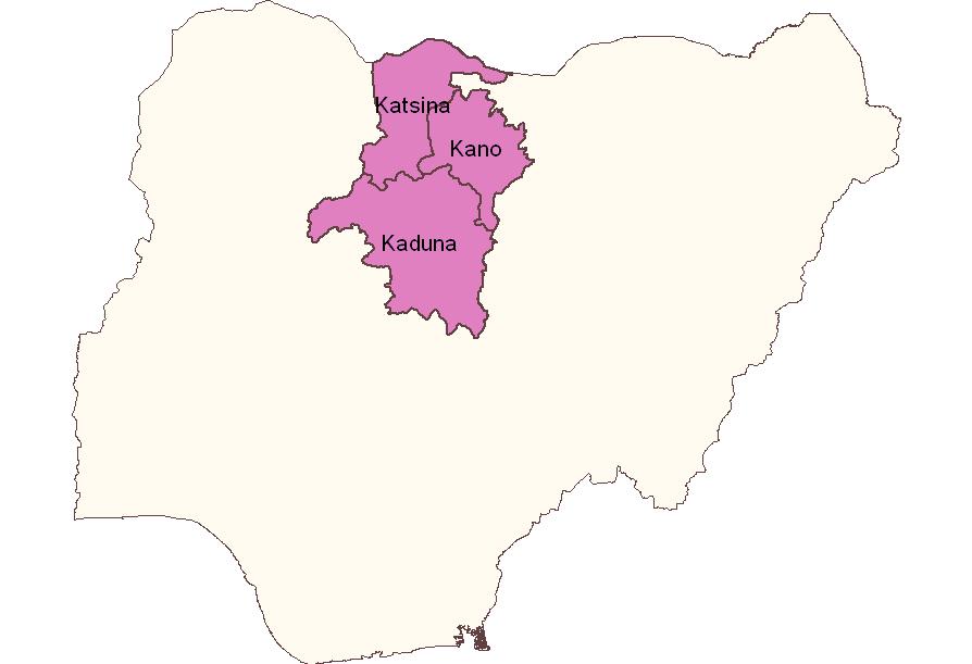 Kano, Kaduna,
