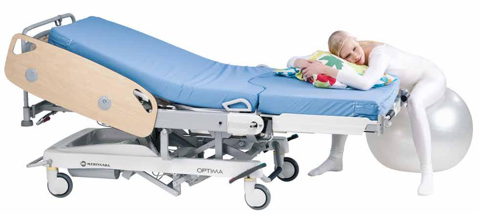 More comfortable childbirth Three different Optima bed s available Optima labour, delivery and recovery bed family offers more comfortable childbirth during all stages of labour.