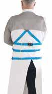 hainextend one sleeve hainexone mbidextrous material Protection level 1 pron hasuble hainexone apron (blue plastic braces in H formation) Ref.