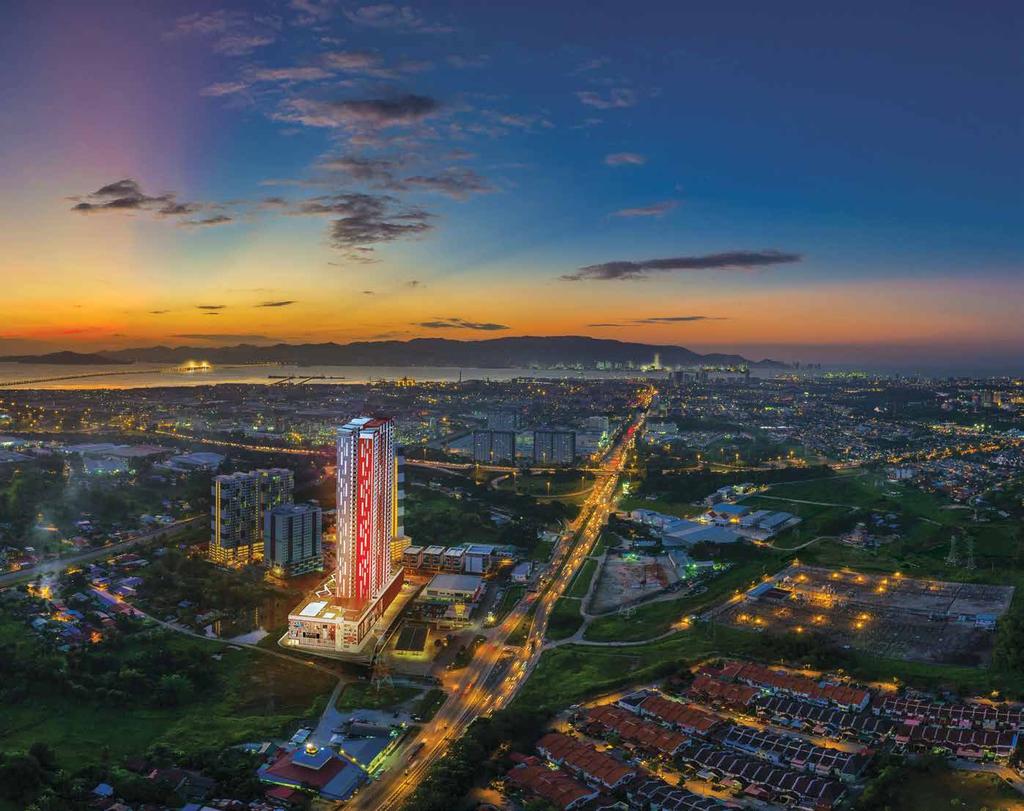 Meritus Residensi is strategically located at the edge of Penang s first bridge, which makes life so much easier and convenient.
