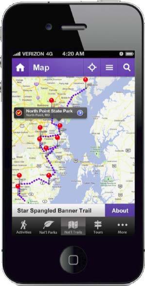 Droid platforms search by trail, activity,