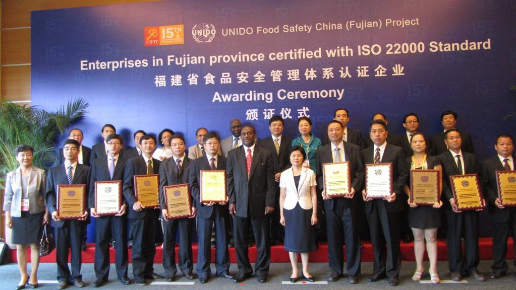 UNIDO Support to the enterprises with the intention to be certified No.