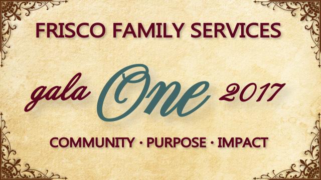 Thank you to everyone who supported Frisco Family Services Gala 2017 - ONE! Frisco has been filled with excitement!