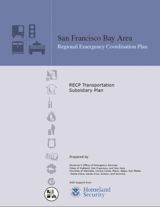 Transportation Subsidiary Plan (2008) Defines procedures for coordinating provision of transportation capacity Defines roles, responsibilities, and protocols for the evaluation, restoration, and