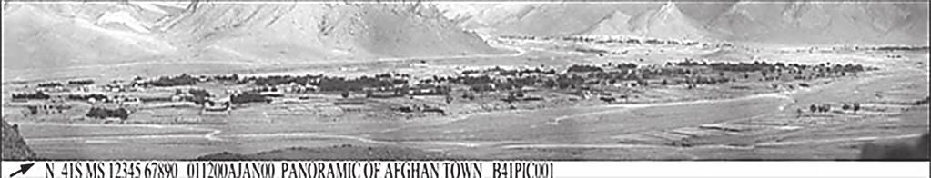 N 41S MS 12345 67890 011200AJAN00 PANORAMIC OF AFGHAN TOWN B41PIC003 Figure 8-10. Panoramic PIcture of Objective Area. B41PIC001 Photolog KILL NUMBER 1-1 A. SUBJECT OF PHOTO AFGHAN TOWN OF SHE GOSA B.