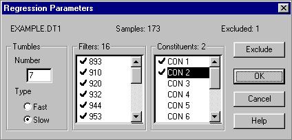 FoodTech Calibration Software 11 Step 5: Merge Constituent Data File to Optical Data File With the optical data file open on the screen, from the Data menu select Merge Constituents.