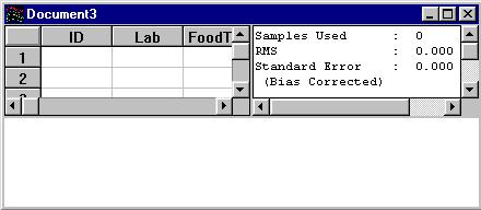 FoodTech Calibration Software 17 To determine whether a bias or slope adjustment would correct the problem, select New from the File menu. Under Document Type, select Statistics.