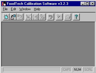 FoodTech Calibration Software 3 Section 1: General Information System Requirements Windows 98 or above VGA Color monitor 1 com port 3-1/2 inch disk drive 15 megabytes of hard drive space printer