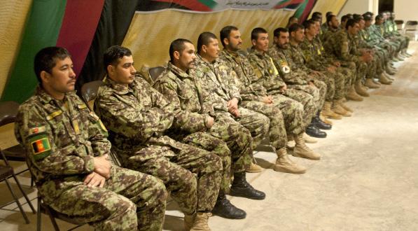 Afghan Army Academy at FOB Eagle graduates 13th class of recruits Story and photos by Sgt.
