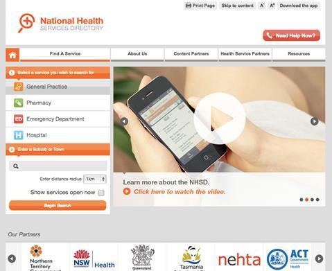 National Health Services Directory Foundation for E-Health Initiatives The success of the Victorian Human Services Directory has resulted in it being rolled out nationally across Australia Repository